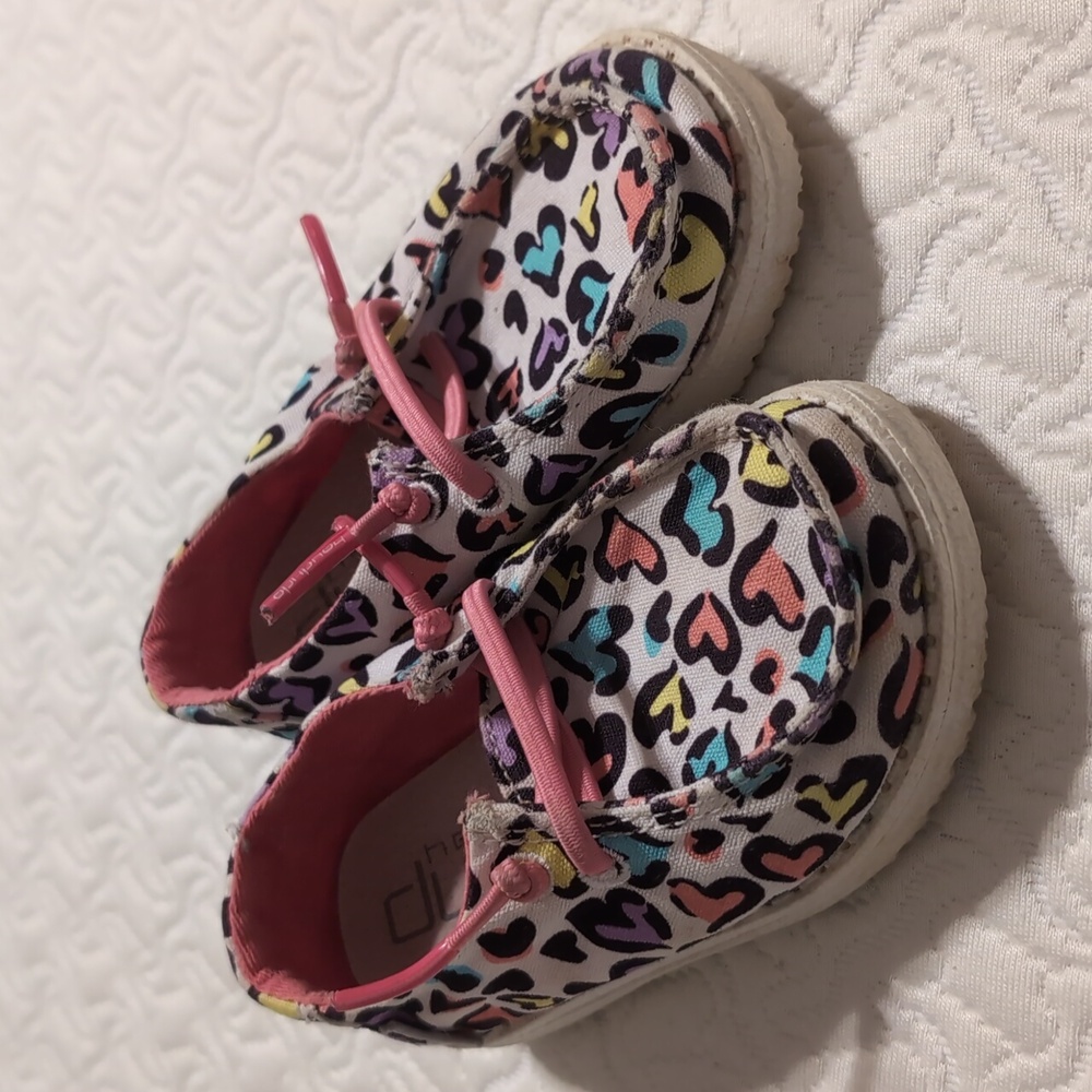 Hey Dude Toddler Wendy Colorful Hearts Shoes